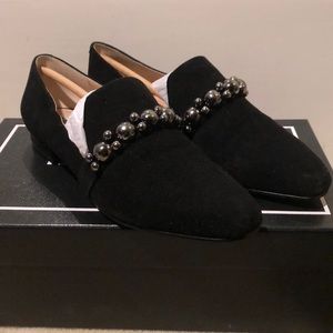 Karl Lagerfeld suede leather loafers